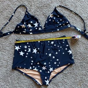 J. Crew star 2 piece bikini set (L)